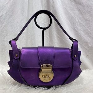 Fendi Borsa Tuc Purple Shoulder Bag